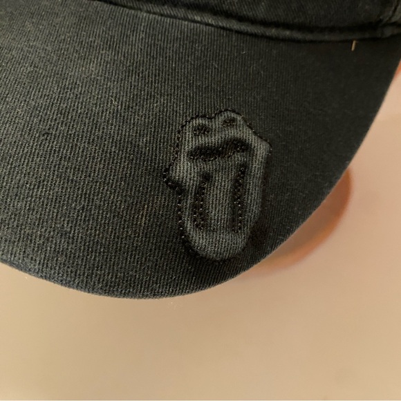 Vintage The Rolling Stones distressed tongue tour baseball hat cap 2005 black - Picture 3 of 9